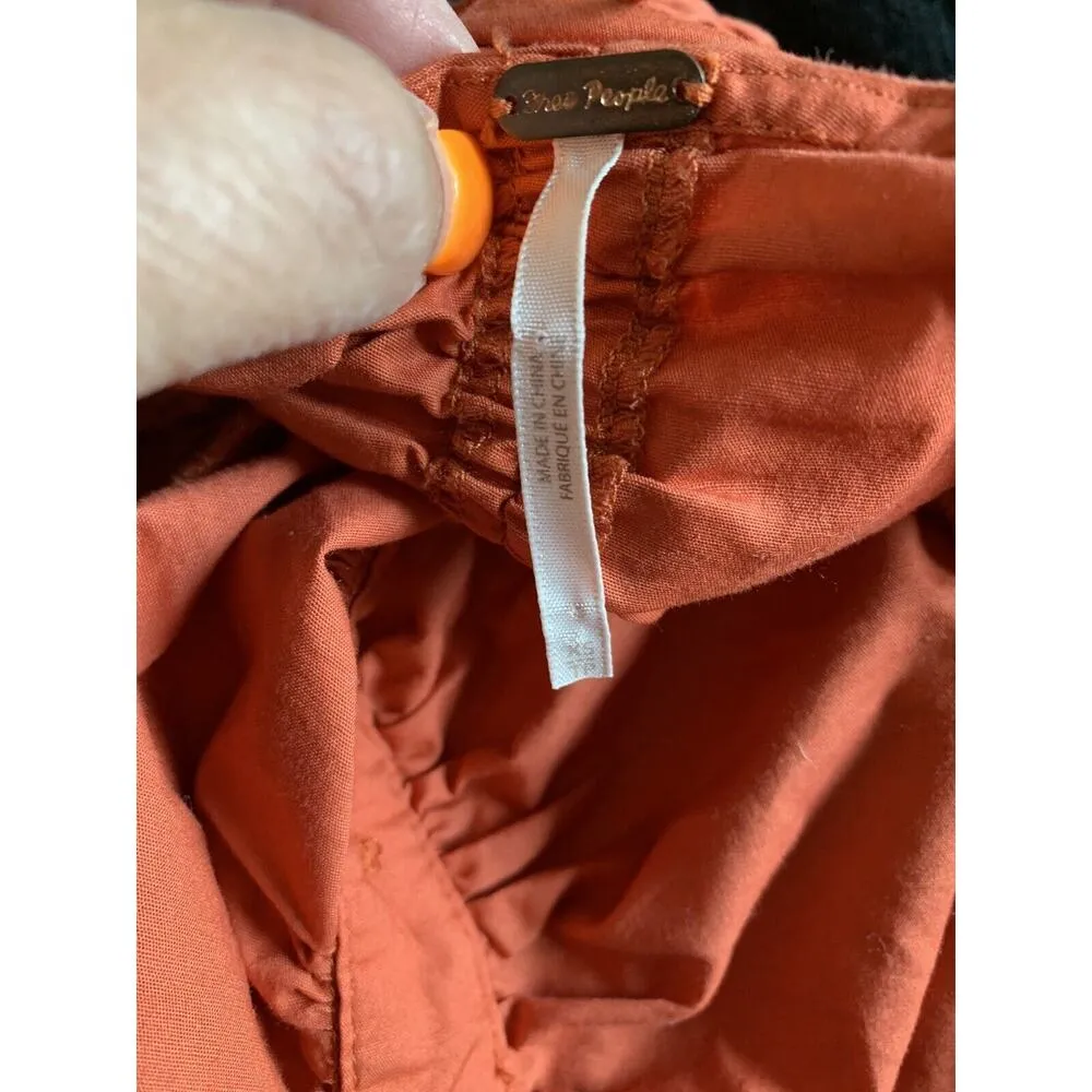 Free People Hold On Halter Mini Solid Red XS - Image 6