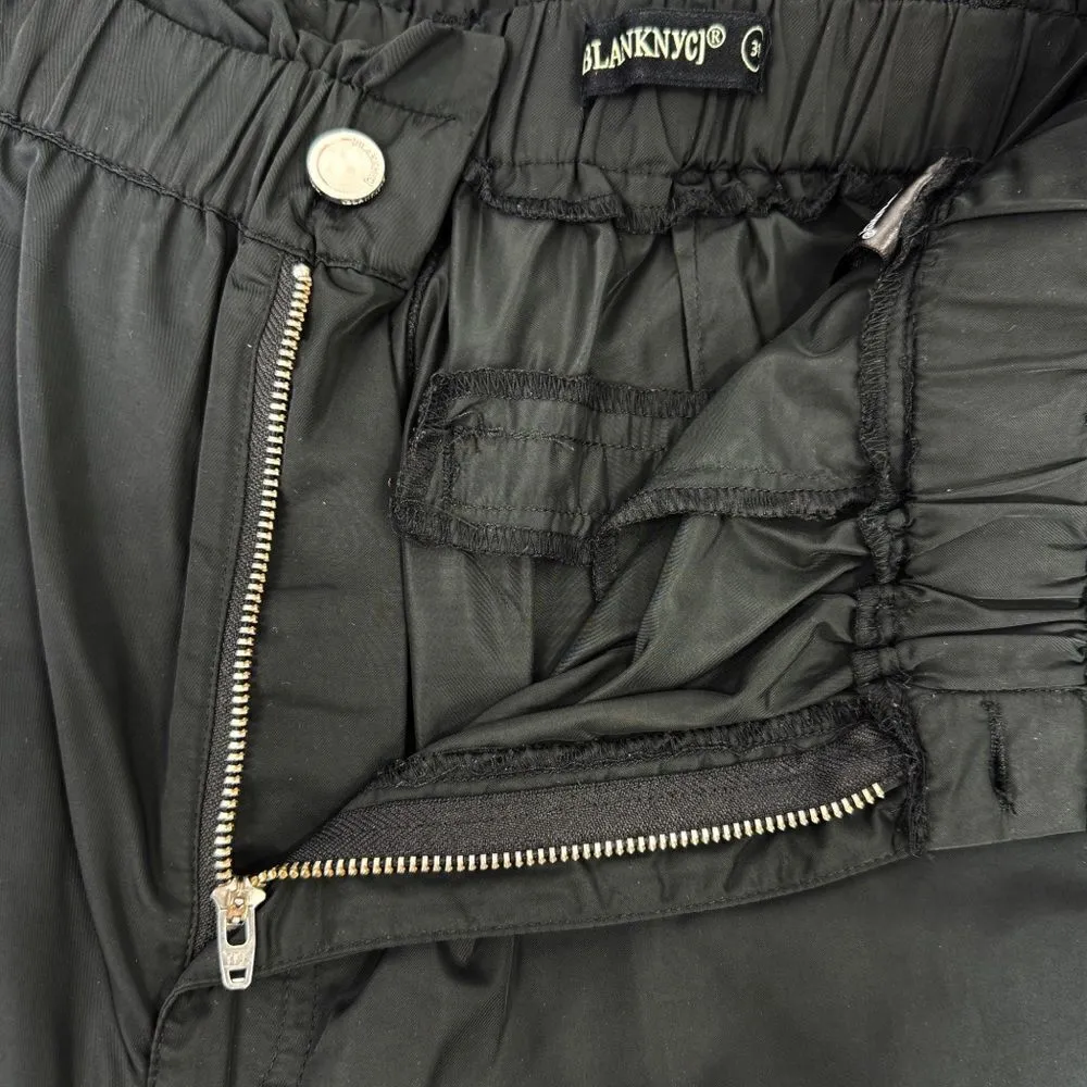 BlankNYC Nylon Paper Bag Cargo Pants Black Size‎ 31 Ankle - Image 9