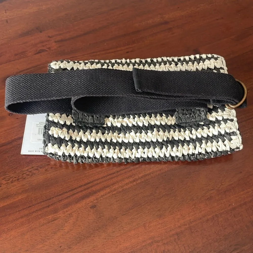 O’Neill bag black cream Tourmaline woven waist bag New - Image 6