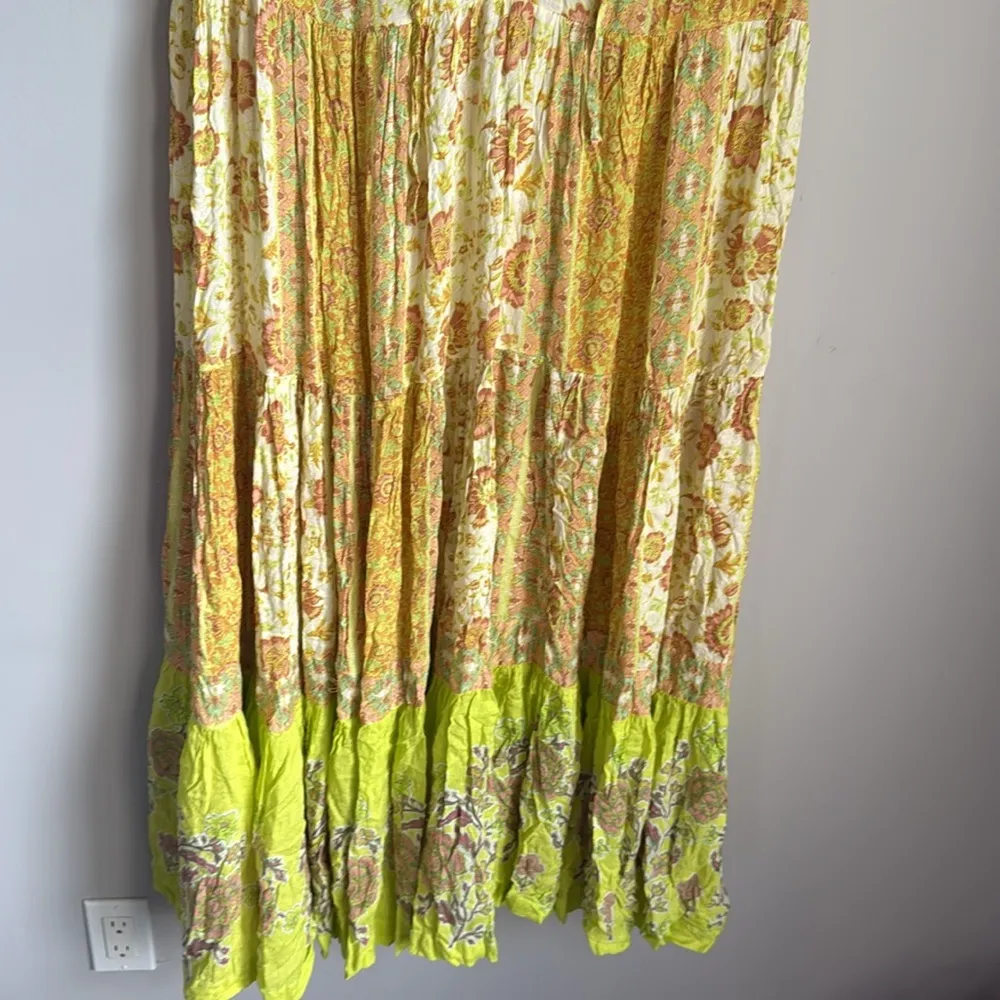 FREE PEOPLE Hanalei Bay Dress in Yellow Combo Small - Image 7