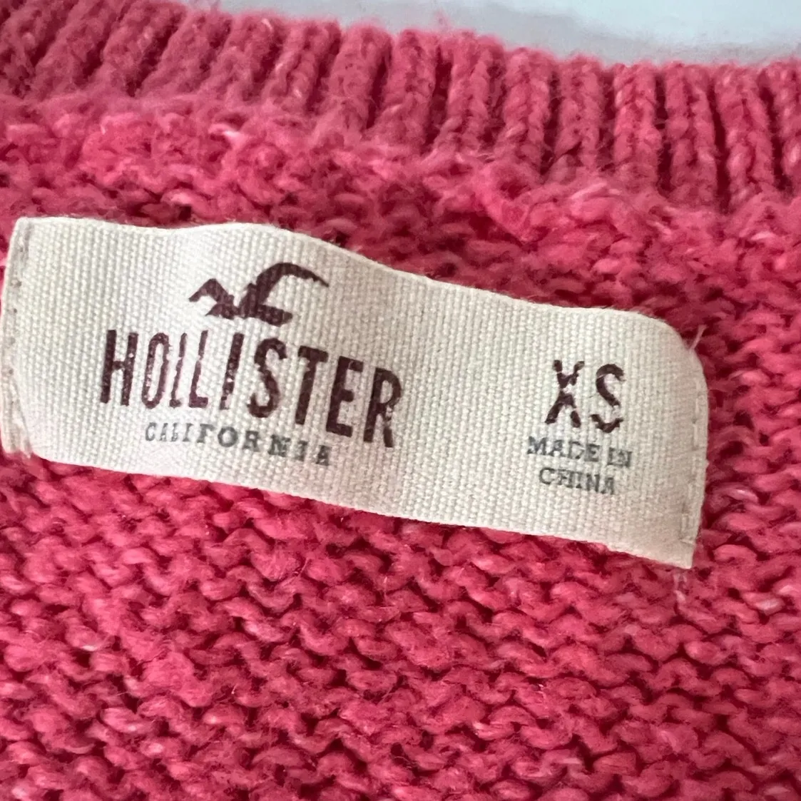 Y2K Hollister pink v-neck sweater preppy soft girl academia feminine - Image 8