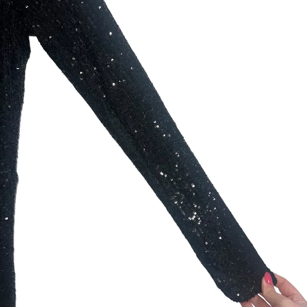 NEW NWT Show Me Your Mumu Kitty Catsuit Jumpsuit In Midnight Glitz Black Sequins - Image 5