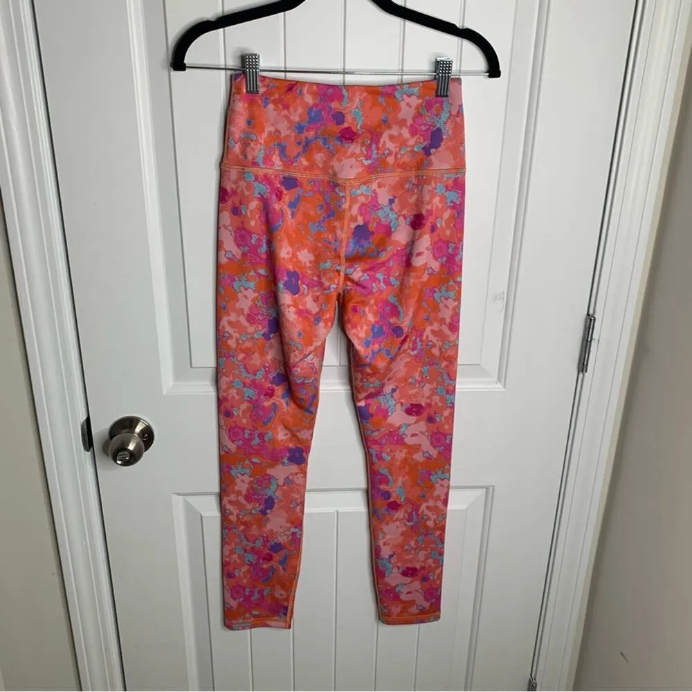 Anthropologie Daily Practice floral high waisted‎ 28 inch leggings size small - Image 5