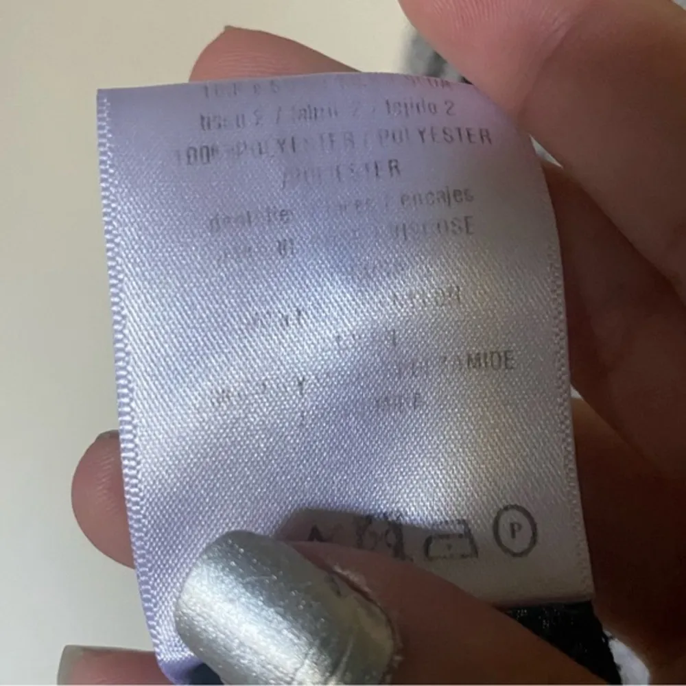 SANDRO Paris 100% Polyester Black & White Printed Long‎ Sleeve Blouse - Image 4