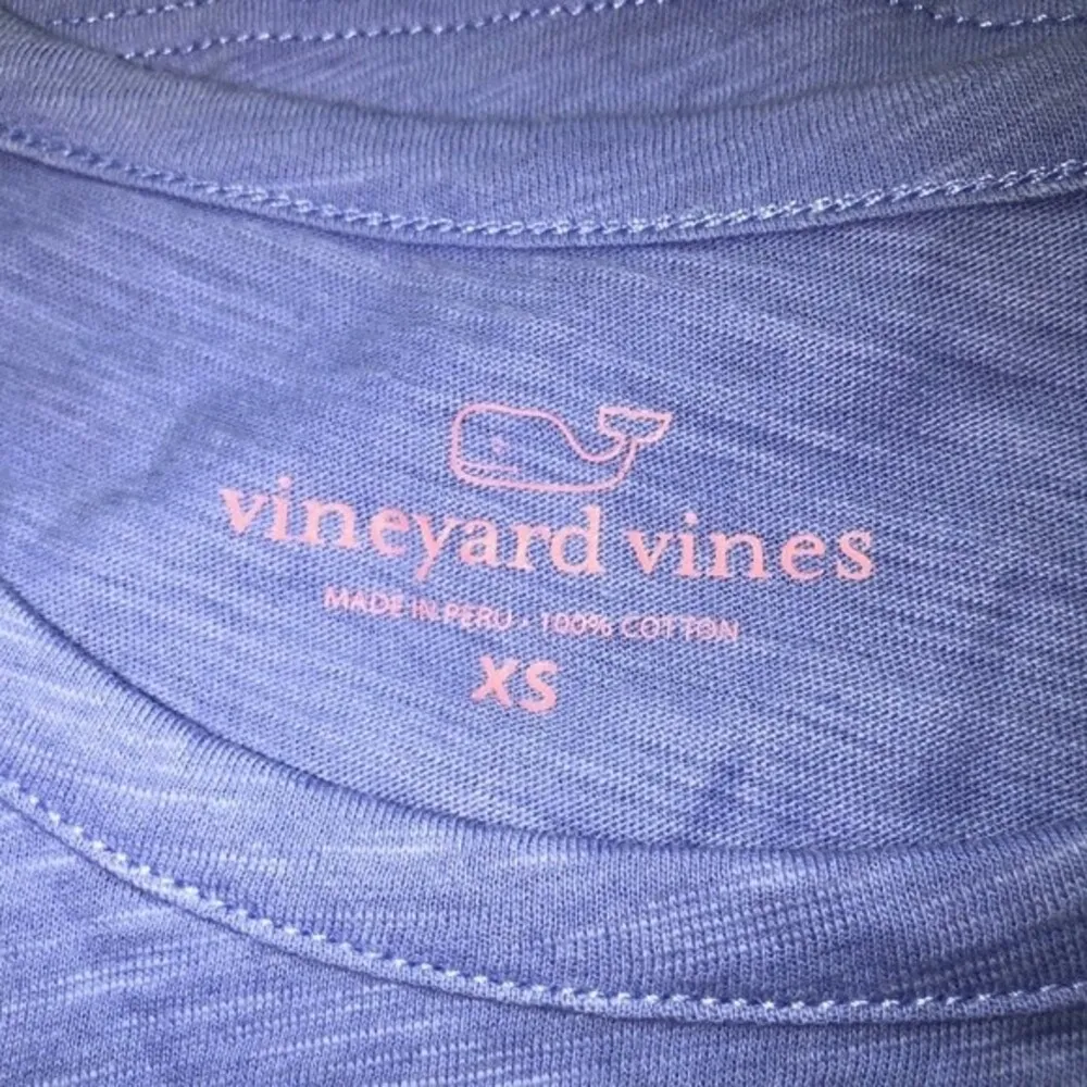 Vineyard Vines Size XS Whale Graphic Logo Spellout Long Sleeve Shirt - Image 6