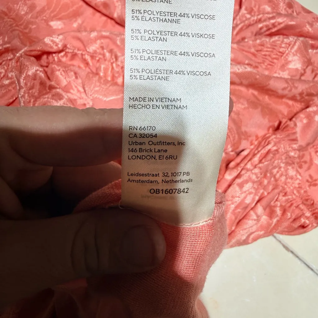 Free People Orange Floral Blouse - Image 6