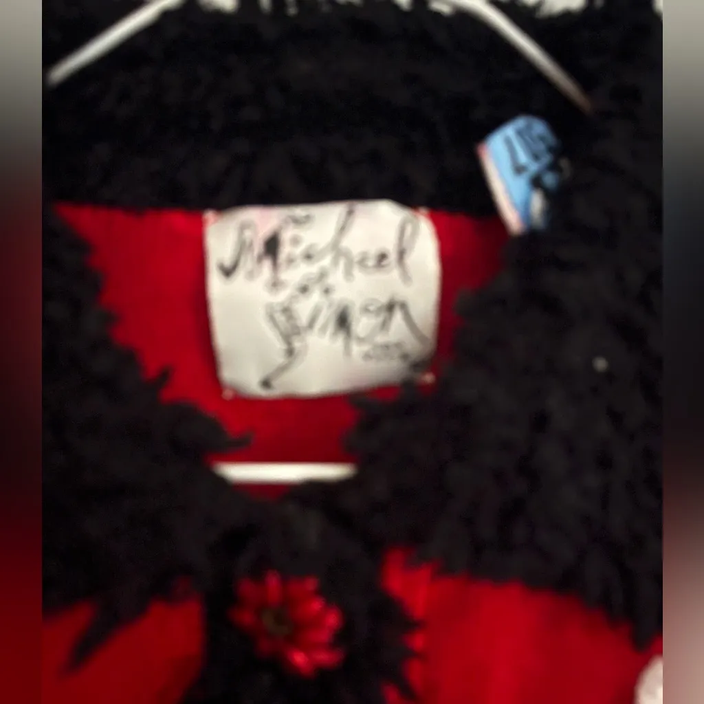 Michael Simon Womens Sz M Beaded Nutcracker Sweater‎ Christmas Vintage 1998 Red Size M - Image 4