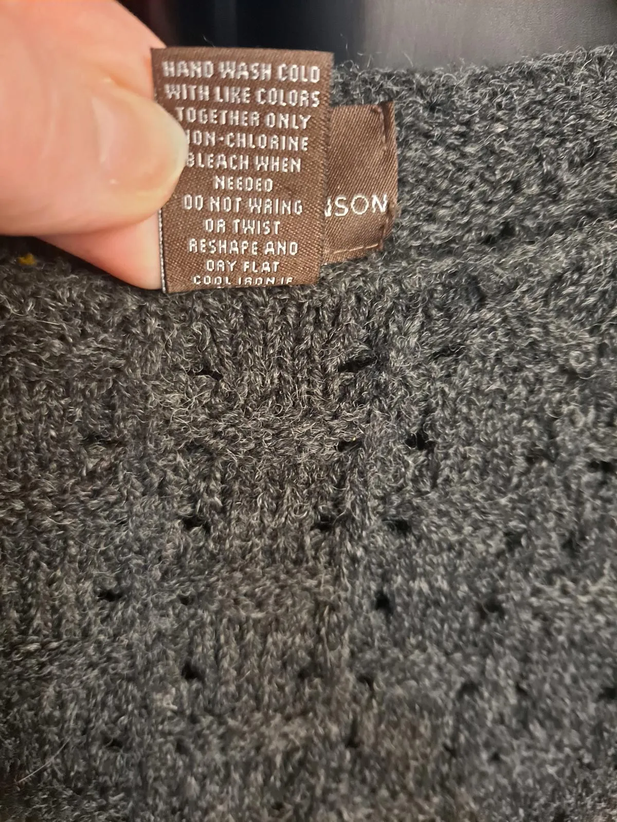 Fenn Wright Manson Gray Wool Blend Gray Sweater Size 1X‎ - Image 4