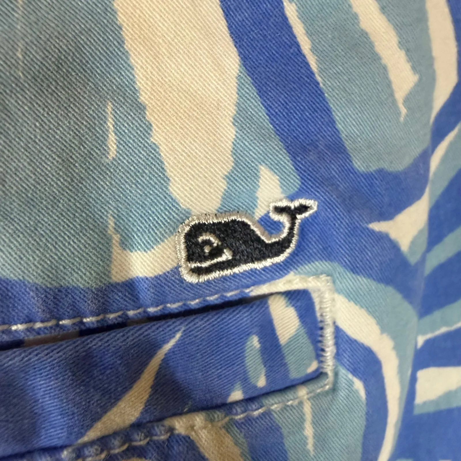 Vineyard‎ Vines Nautilus Shell Print 5" Every Day Shorts Womens Sz 14 Blue White - Image 5