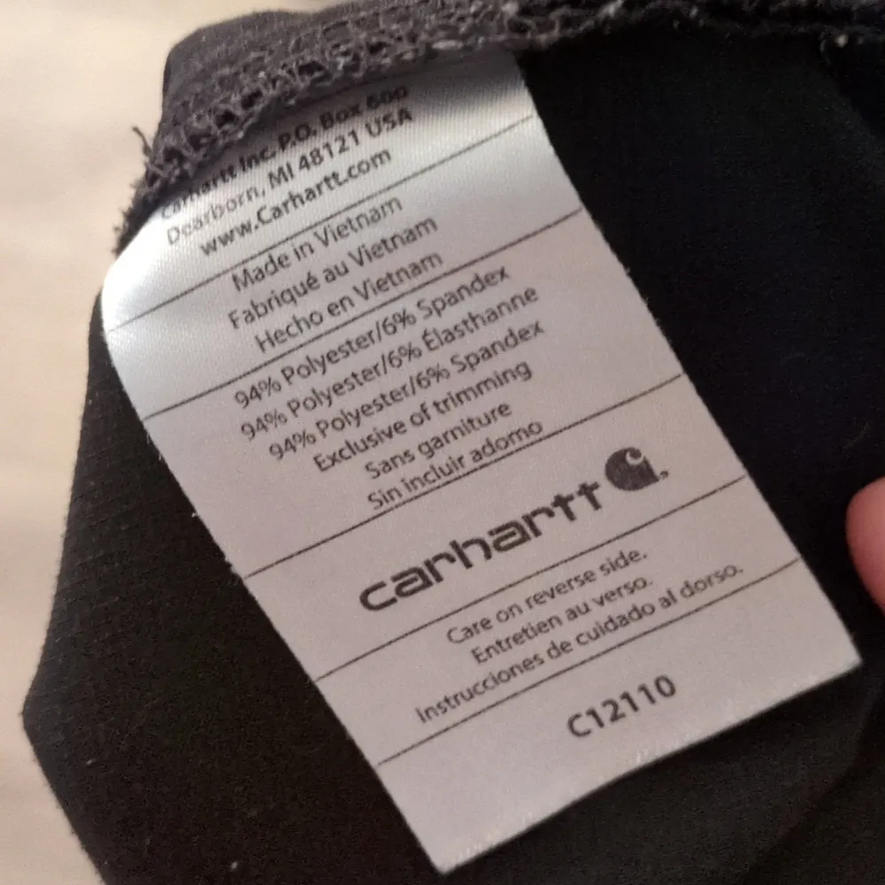 Carhartt Black And Blue Force Modern Fit Scrub Top Size Large - Image 7