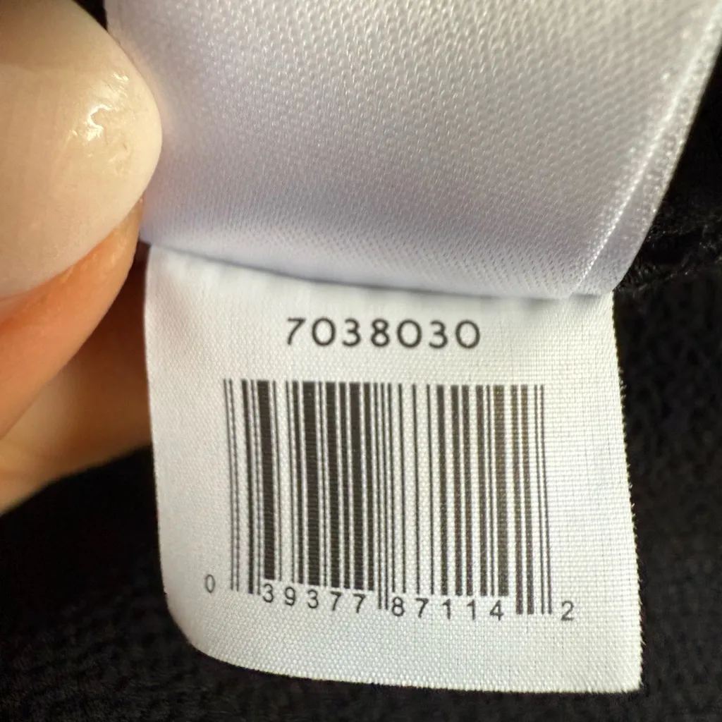 CECE Black Blouse Scallop Trim Contrast Collar Size Small - Image 6