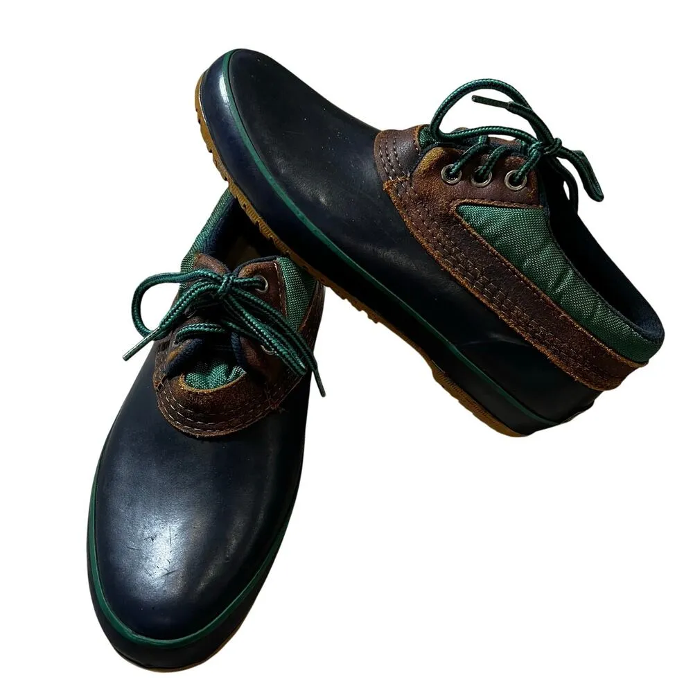 Vintage Woodstock Sorority Duck Boots Waterproof Rubber Sole Women's Size US 9 Blue - Image 5