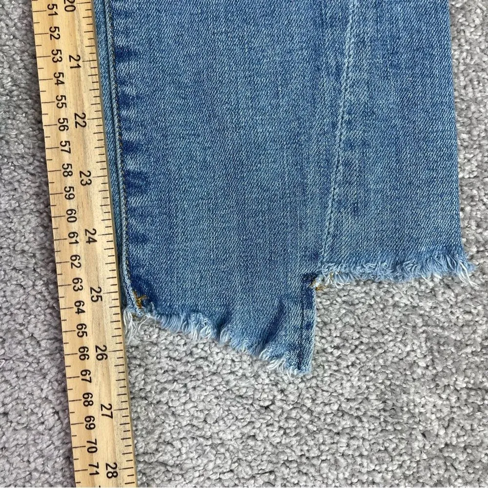 7 For All Mankind Edie Jeans Women’s 26 Blue Slim Straight High Rise Denim - Image 12