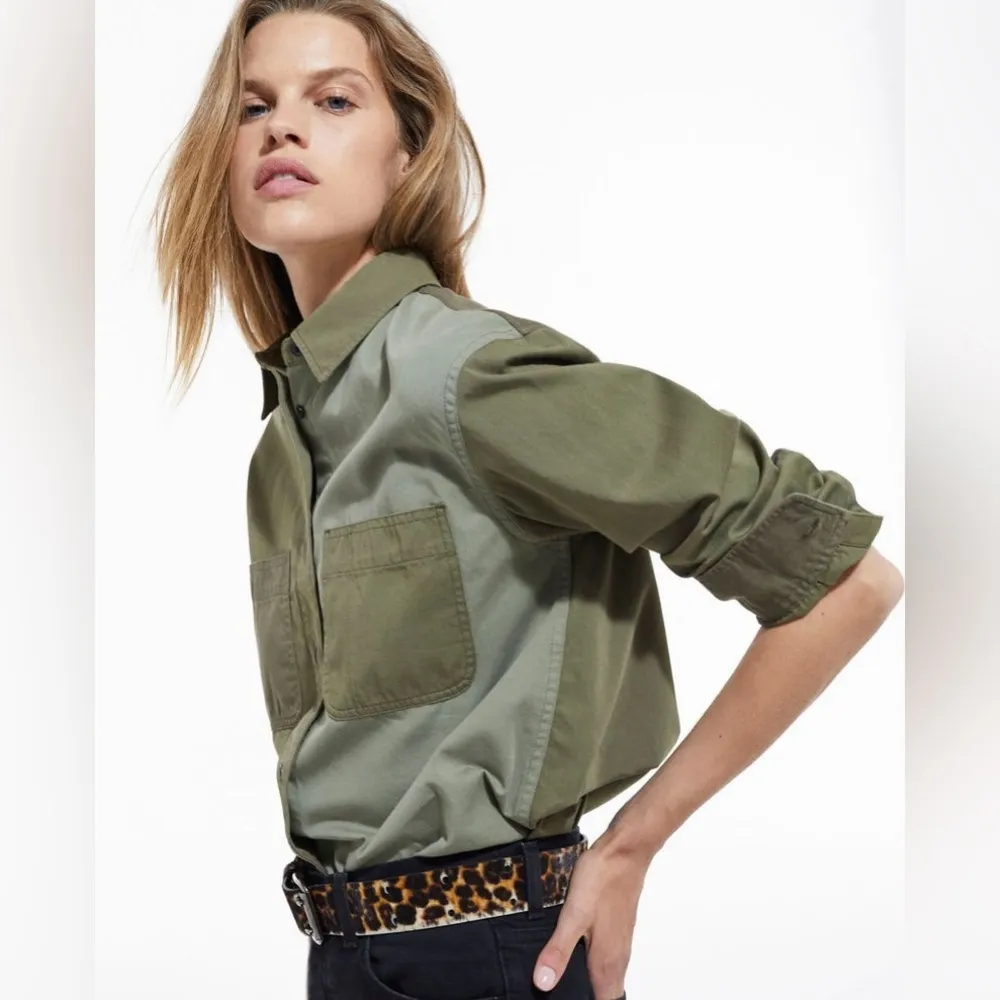 The Kooples  Patchwork Denim Shirt - Image 5