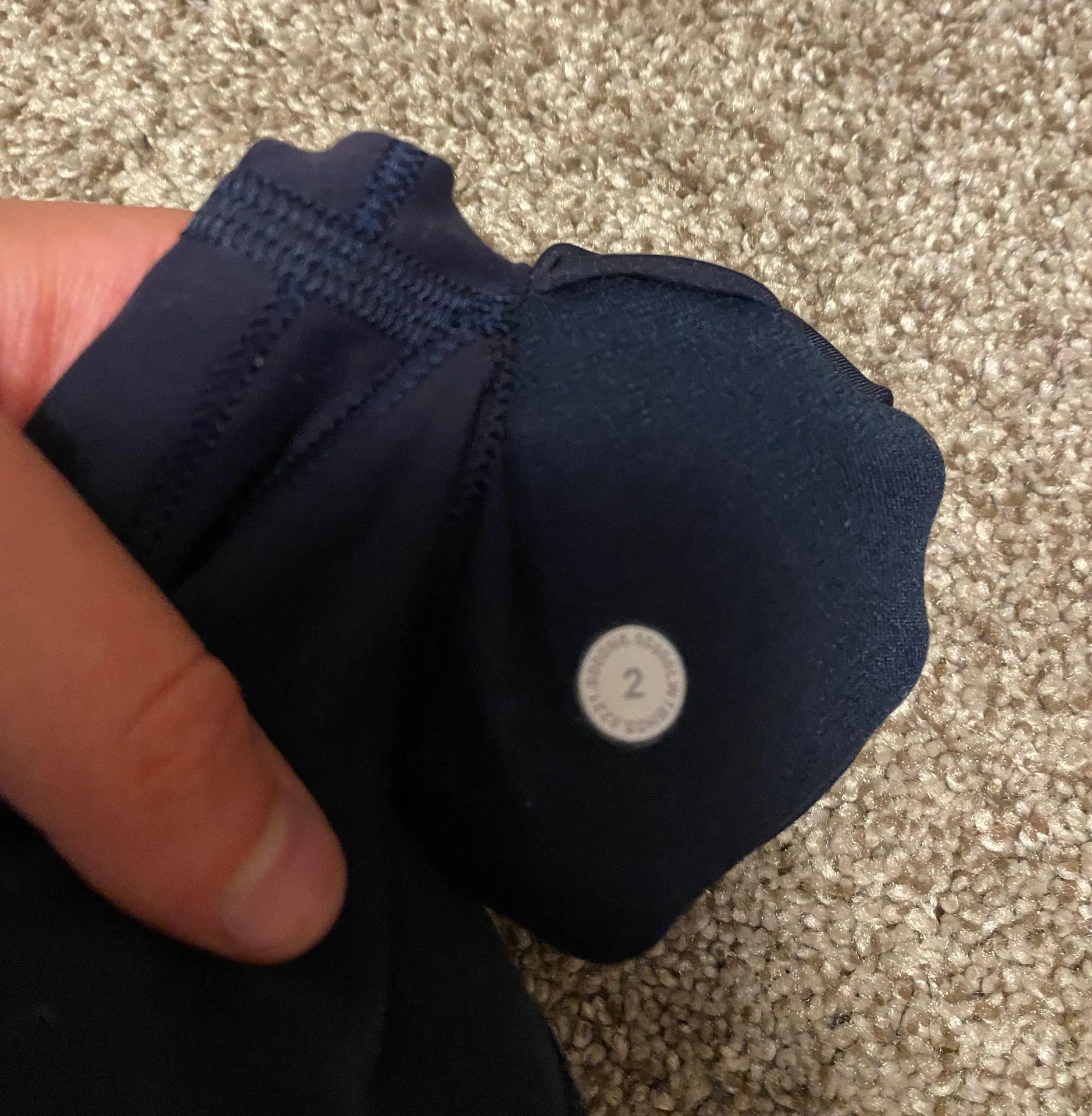 Lululemon Dark Blue Biker Shorts - Image 5