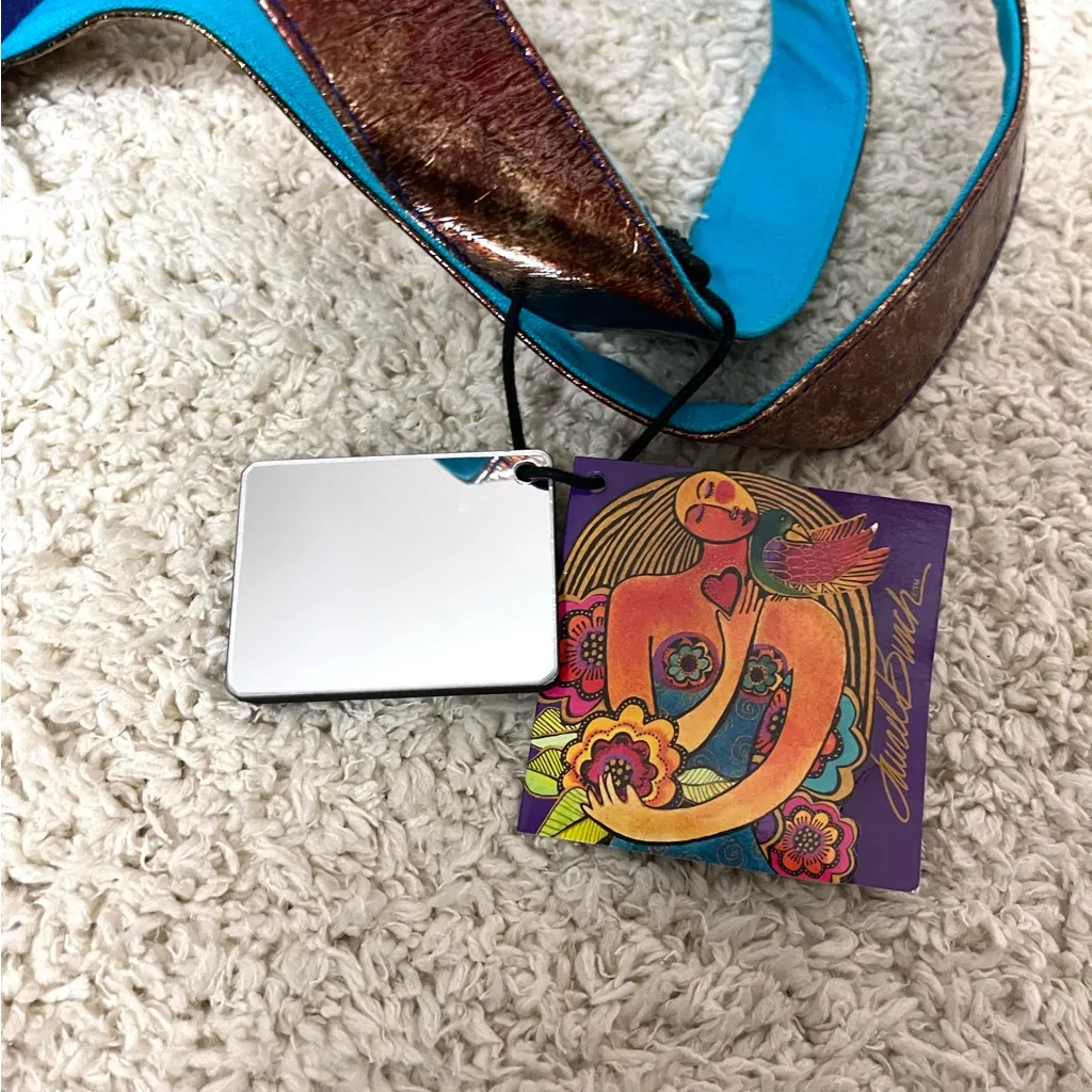 Laurel Burch Artistic Cat Tote Blue - Image 8