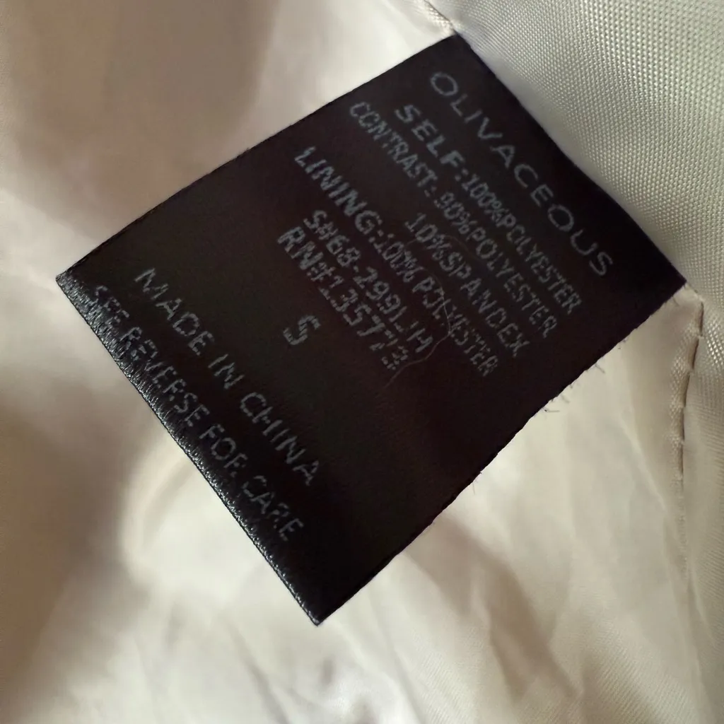 Faux Fur Jacket Silver Snap Button Coat with Black Trim + Pockets by Olivaceous - Image 7