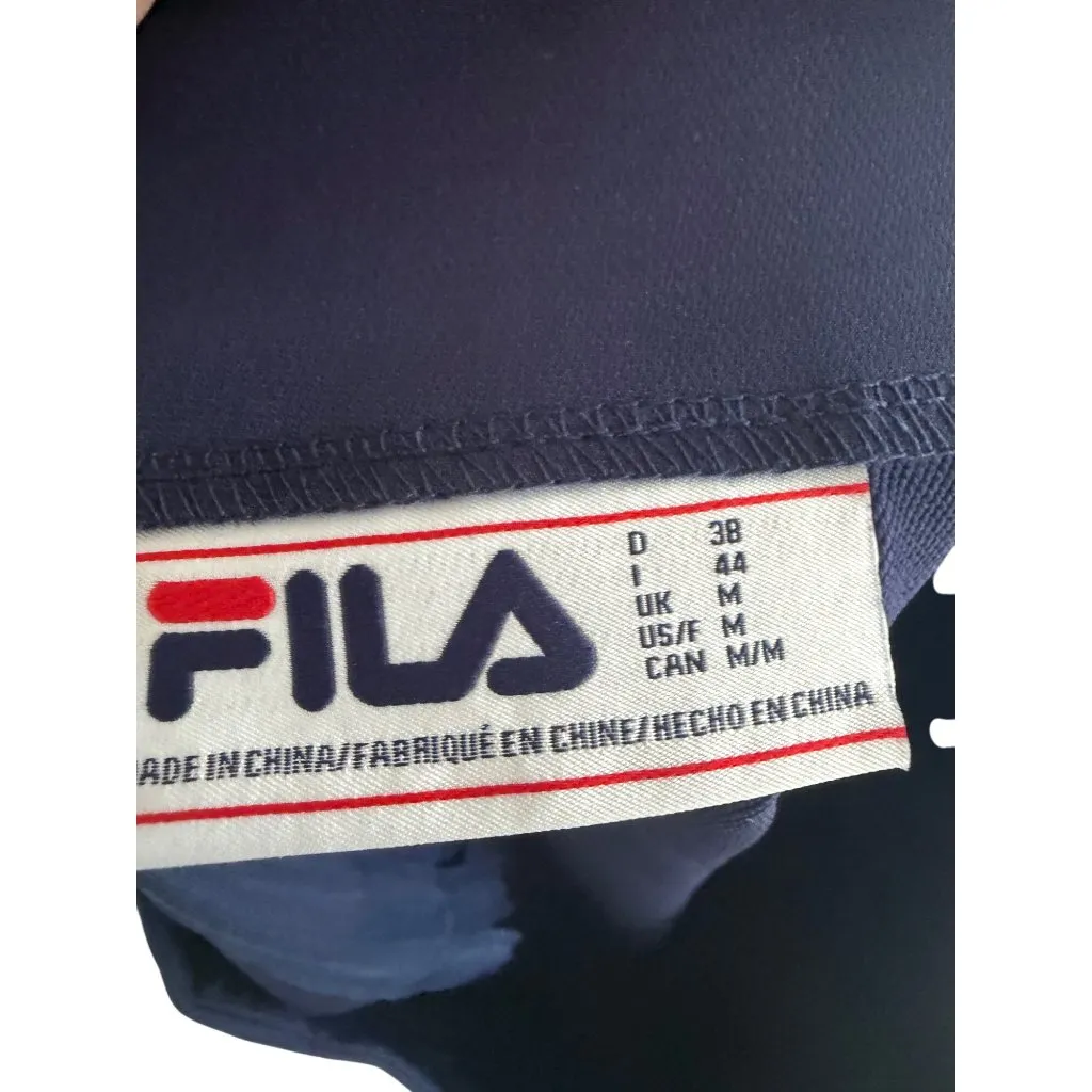 FILA Navy Blue Pleated Tennis Active Skirt Size M NEW NWOT - Image 2
