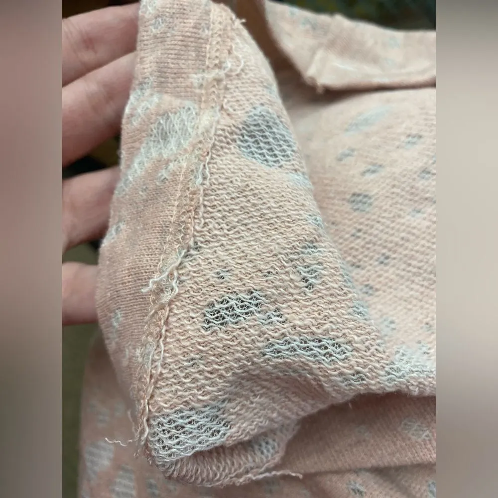 NWT Maronie x Revolve oversized lace up long sleeve pullover hoodie size M Pink Size M - Image 7