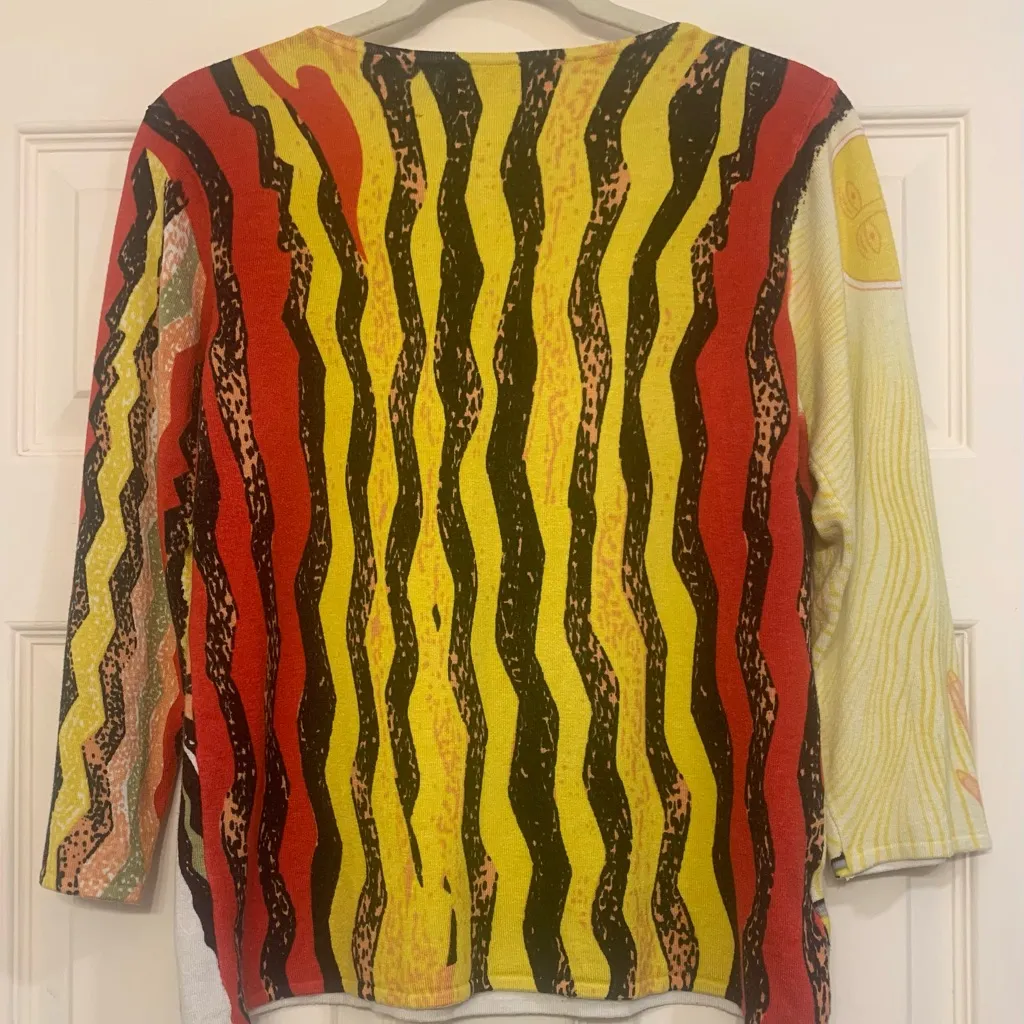 Roberta Fratelli Whimsycal Art Medium Blouse.      2659 - Image 6