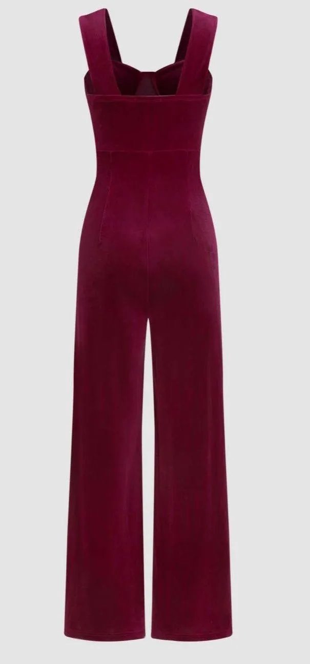 Cider Velour Jumpsuit - Image 2