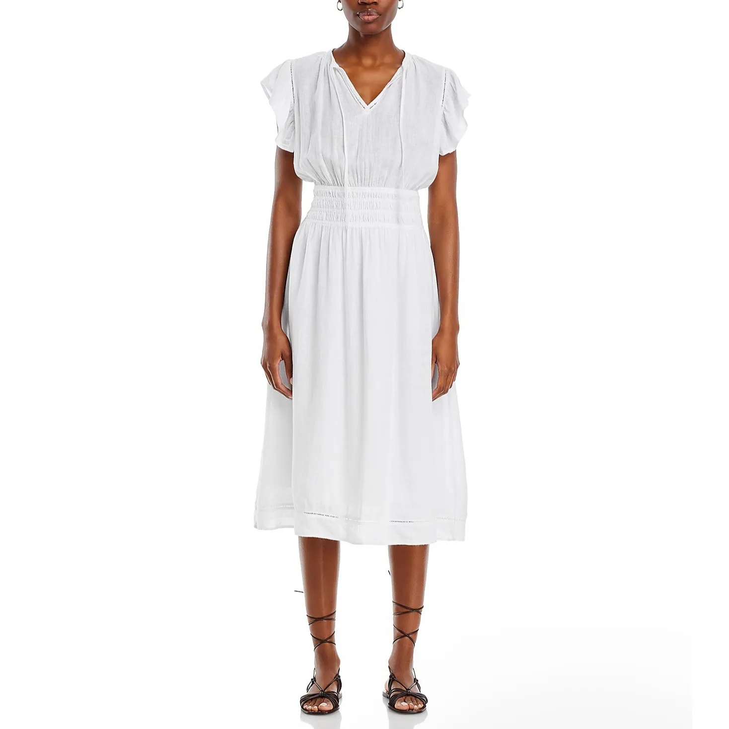 New! RAILS lona Linen-Blend‎ Midi-Dress
White Sz Small $228 - Image 7