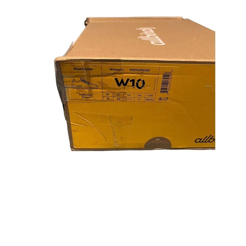 Allbirds Shoes Womens 10 Wool Runner Dapple Gray Heathered Running Shoes NEW - Image 8