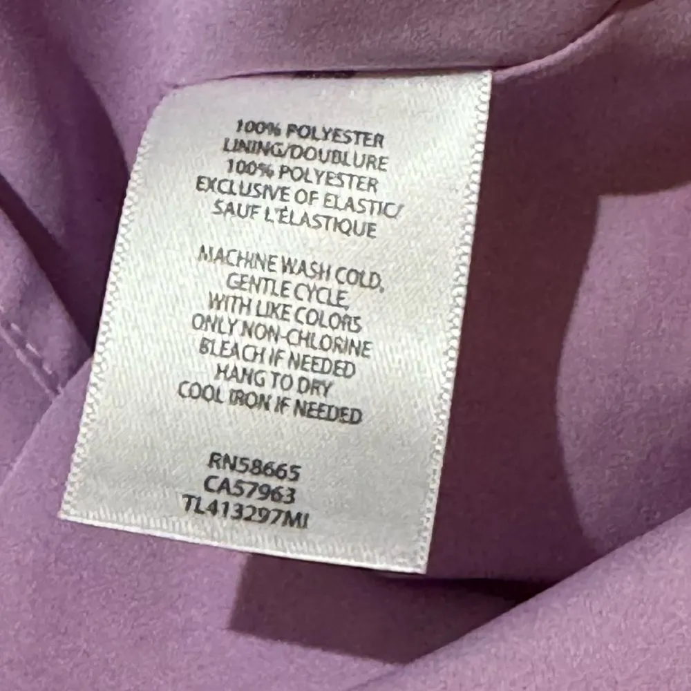 Anthropologie Leith Floral Smocked Mini Dress Purple Floral Women’s Small - Image 4