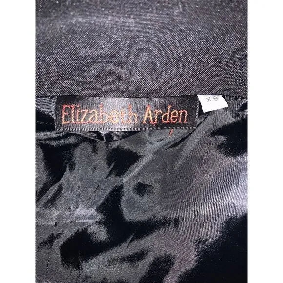 ELIZABETH ARDEN Jacket Size XSmall Uniform Top Black Pockets Cosmetics‎ - Image 3
