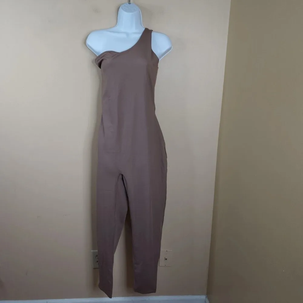Skims Size 3X All-In-One One Shoulder Bodysuit Catsuit Umber Full Body Jumpsuit - Image 4