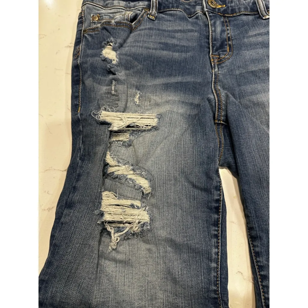 Torrid Distressed Jean Shorts Plus Size 14 Blue - Image 3