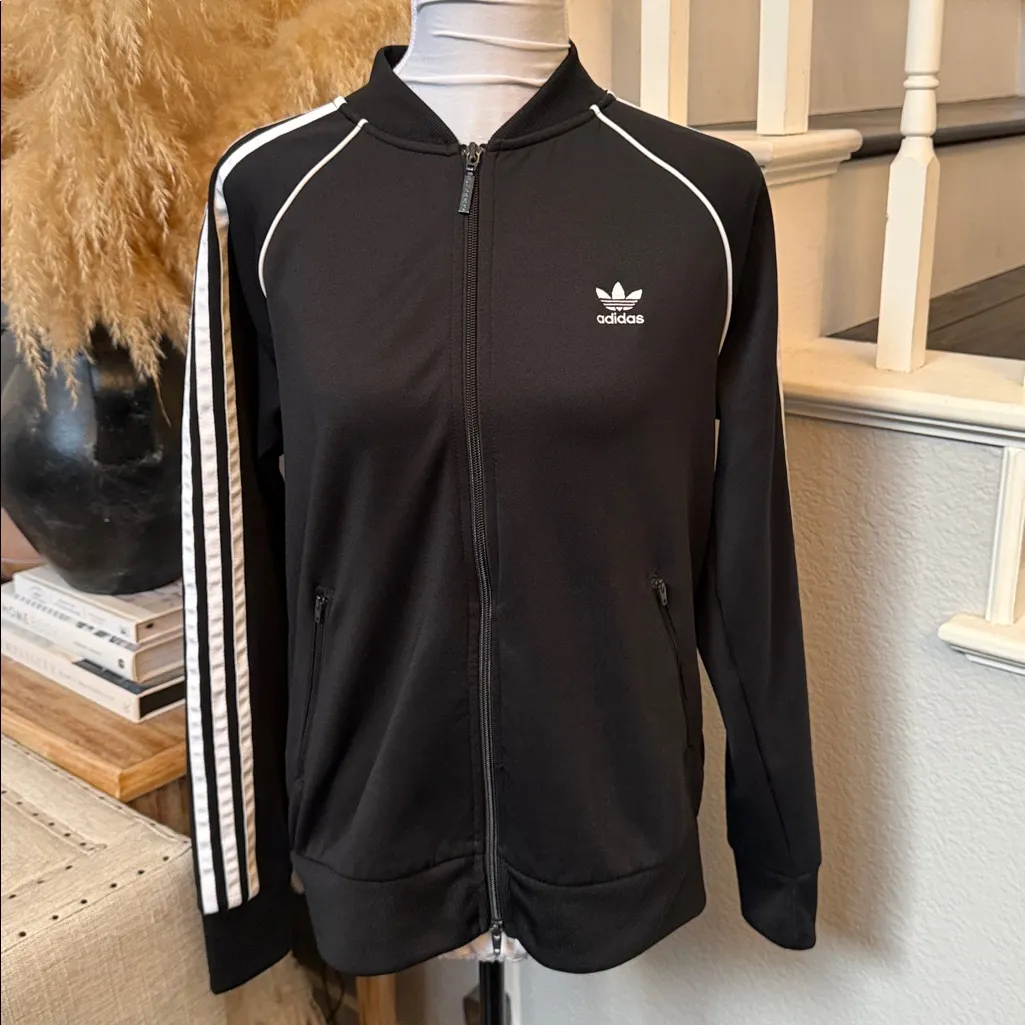 Adidas Adicolor Classics SST Track Jacket Black Size Medium - Image 3