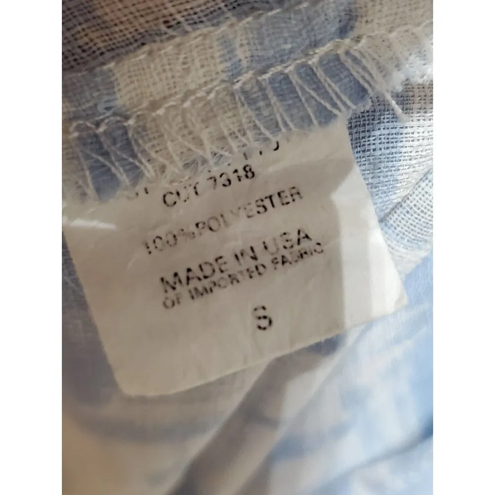 Three Eighty Two Women's Blue Polyester V-Neck Long Sleeve Knee Length Dress S - Image 11