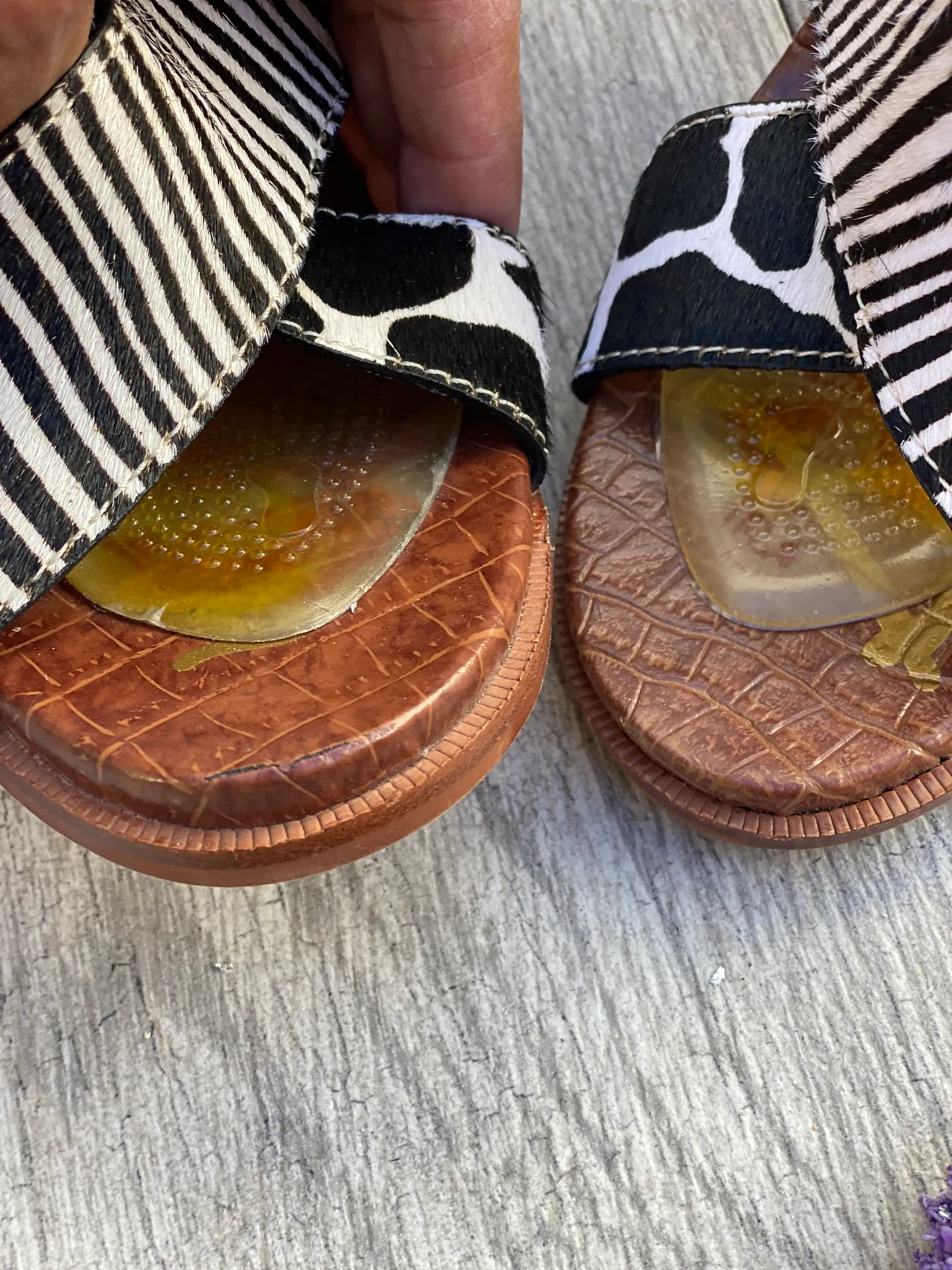 Sam Edelman slingback crisscross leopard print sandal size 8.5 - Image 3