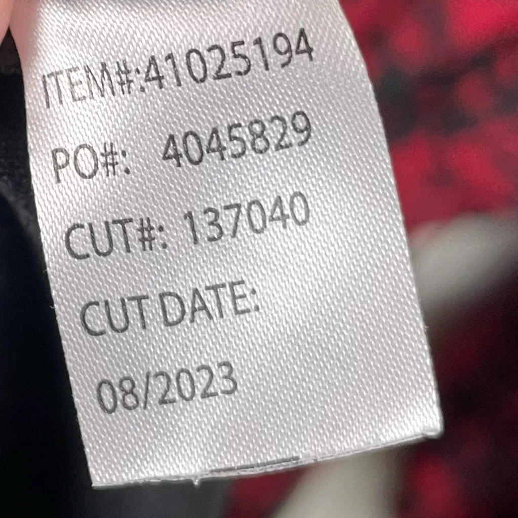 Torrid Midi Crinkle Chiffon Surplice Balloon Sleeve Dress Plus Size 5X Red Black - Image 8