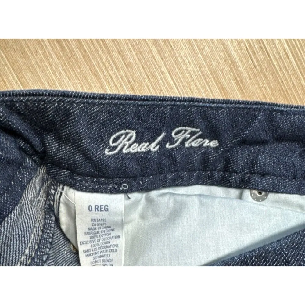 AE AMERICAN EAGLE REAL FLARE WOMENS JEANS 0R 26x29 - Image 6