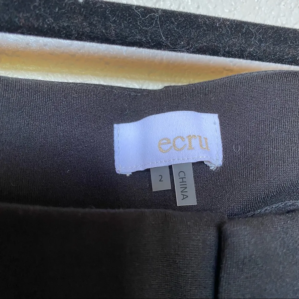 Ecru Varick Clean Slim Bootcut Trouser Black Size 2 - Image 3