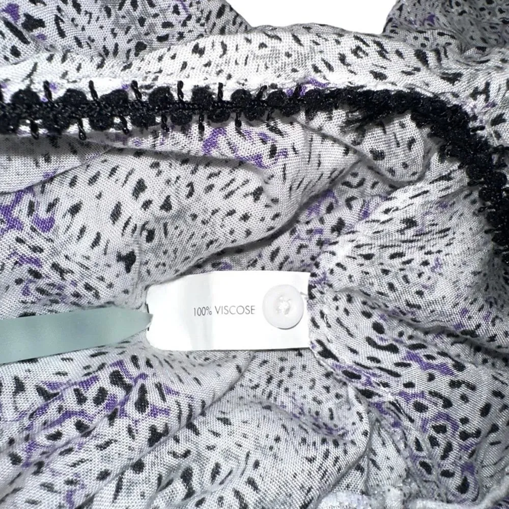 Poupette St Barth Clara Sleeveless Printed Button Front Maxi Dress MEDIUM - Image 4