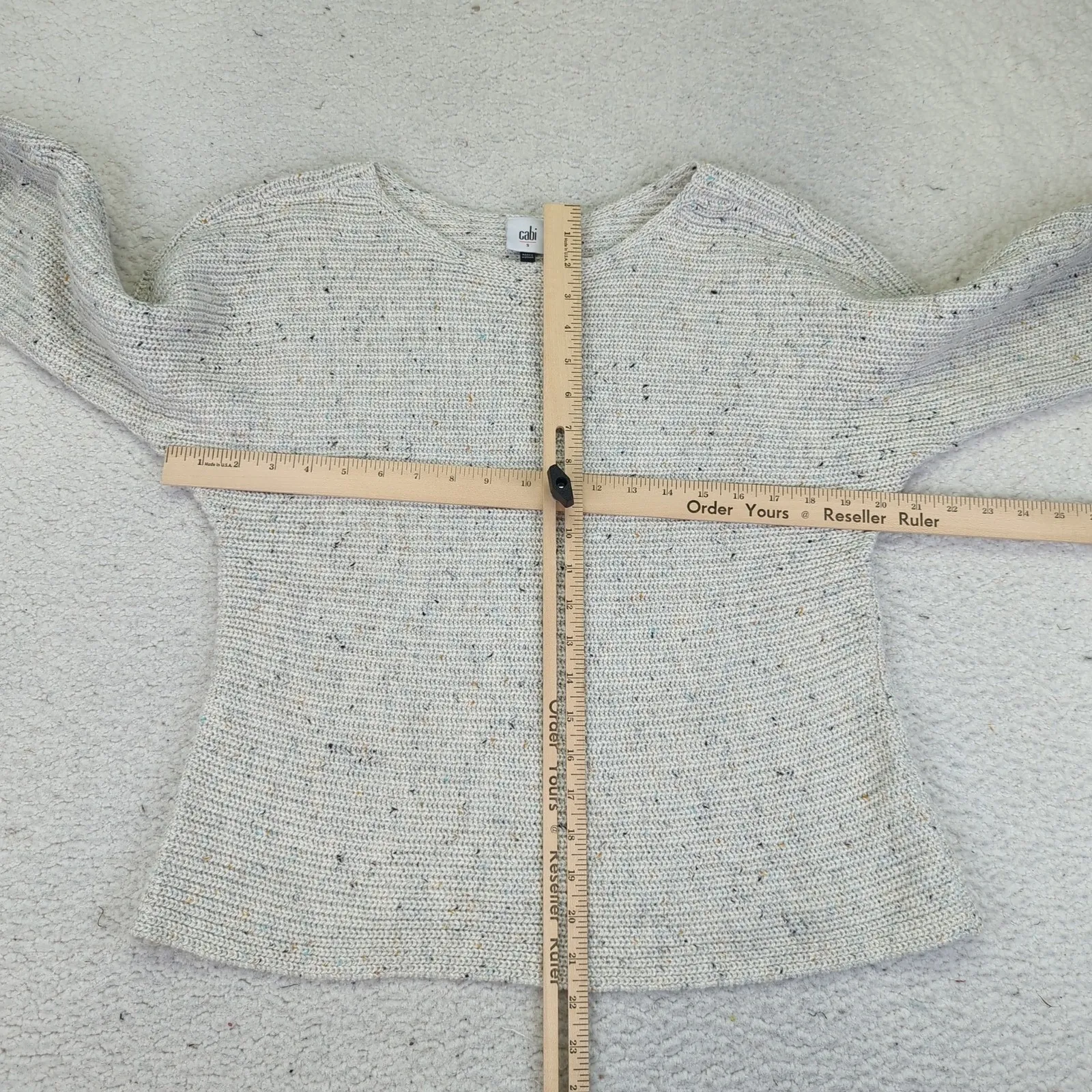 Cabi Womens Sweater Knit Pullover Multicolor Textured Long Sleeve Size Small S - Image 9