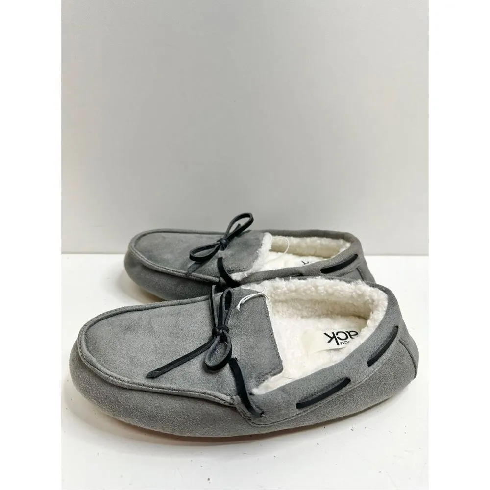 Nordstrom Rack Slippers Womens Size Small Faux Fur Gray Slip On Style - Image 3