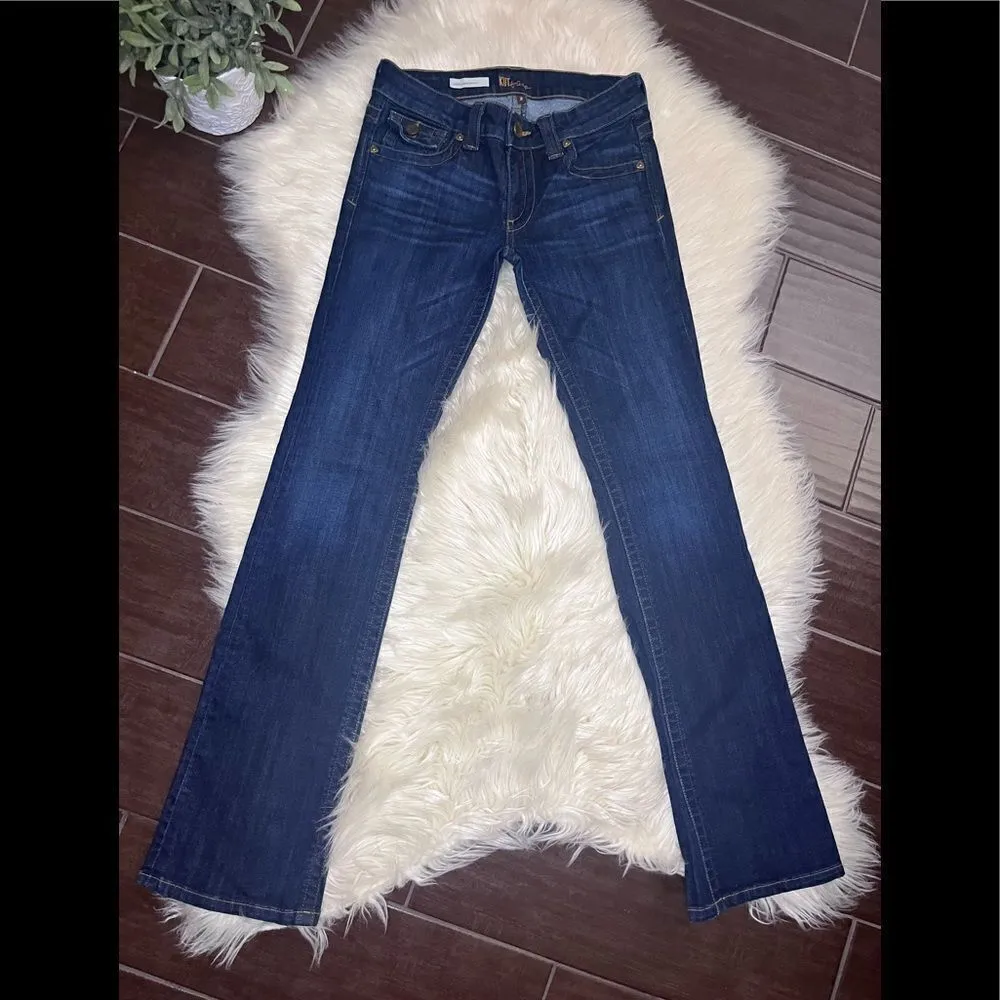 Kut from the Kloth Kate lowrise bootcut denim jeans sz 2 - Image 2