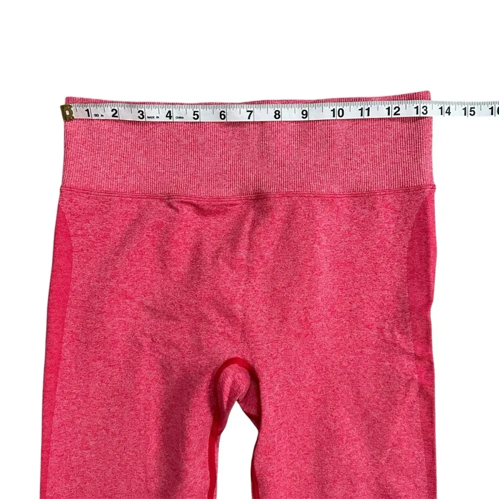 PINK Active Heather Pink Sweetheart Seamless High Waist Leggings Med - Image 5