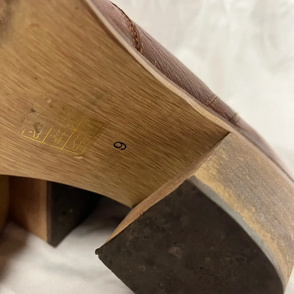 Jeffrey Campbell Ibiza Last Vinton western brown wooden heels  bootie size 9 - Image 8