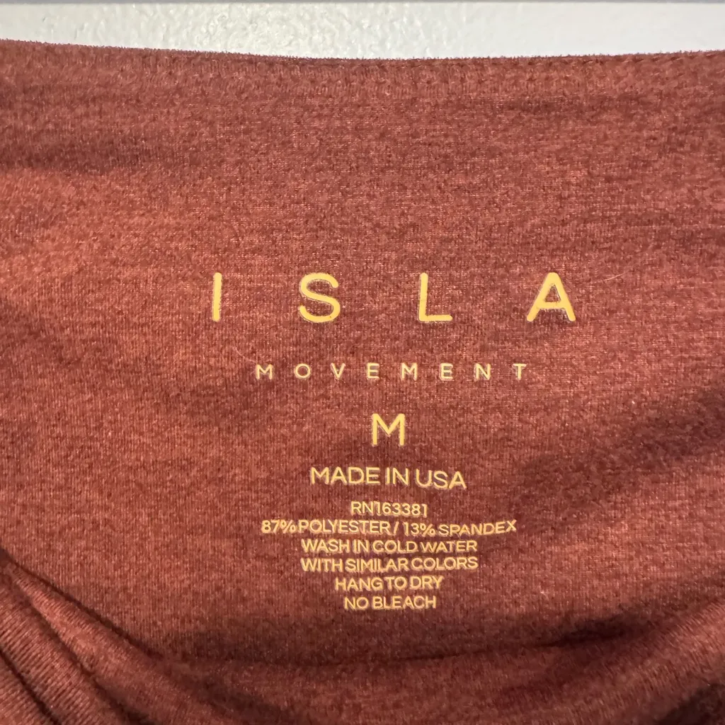 Maroon no front seam Isla Movement soft leggings Pink Size M - Image 2