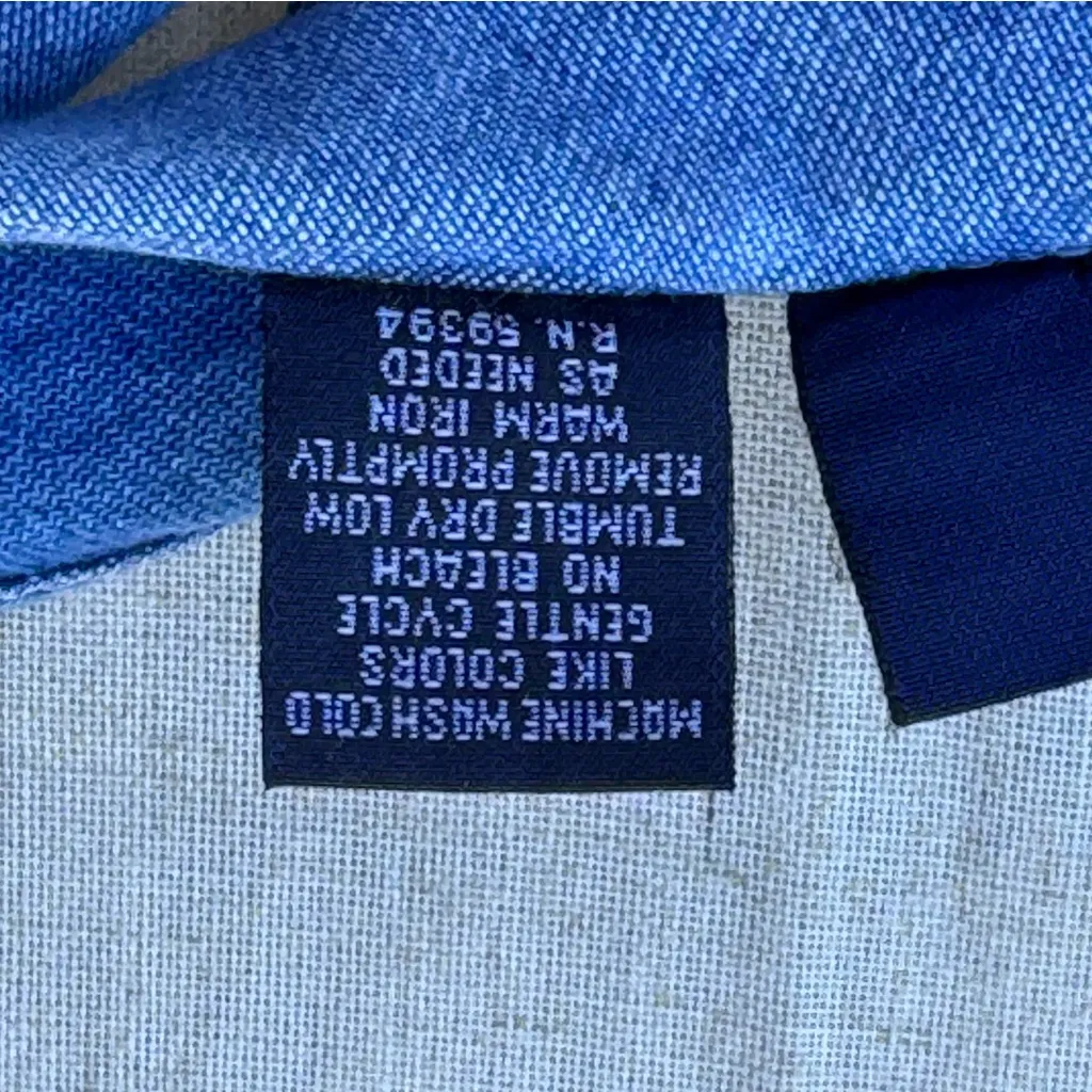 Vintage 90s Kim Roger Denim Floral Women’s Dress Size PL NWT - Image 4