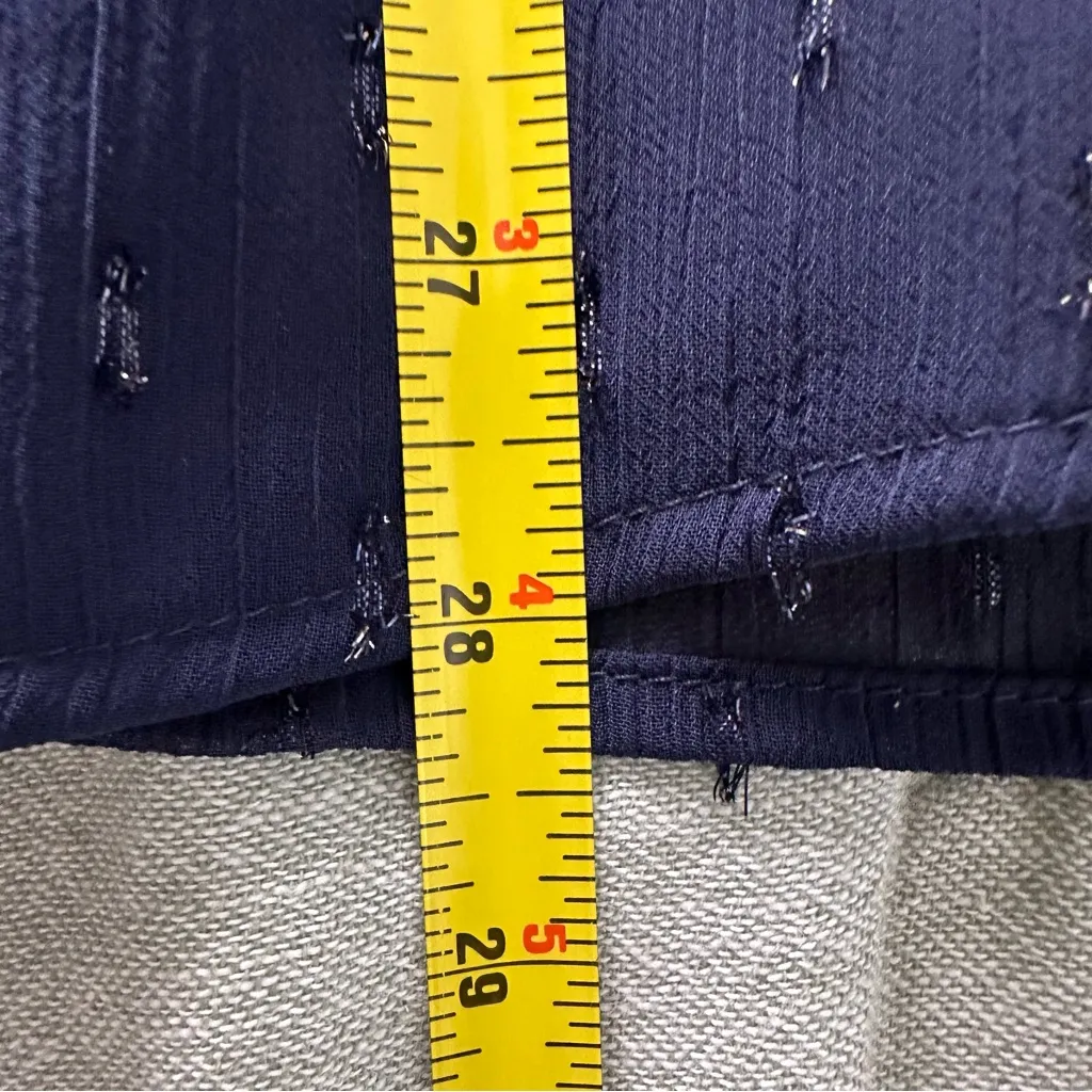 Revolve Superdown Mila Deep V Mini Dress Navy Blue Sparkles Size XS - Image 8