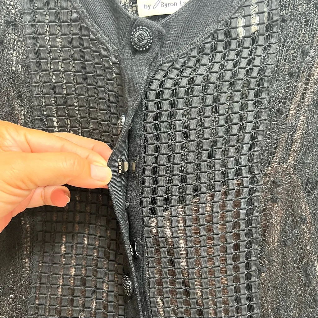 Beguile Byron Lars Anthropologie Mona Knit Dress Long Sleeve Black Size 0 - Image 10