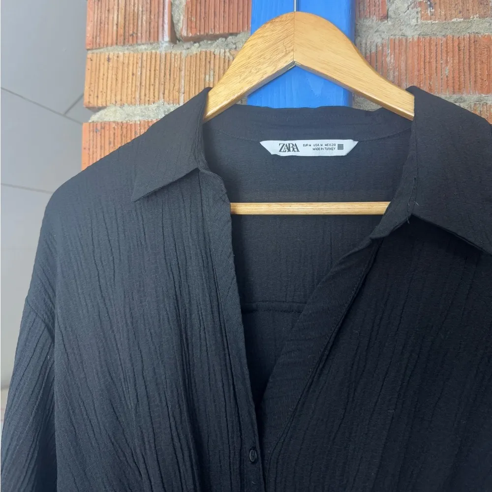 Zara Gauzy Shirt Dress - Image 4