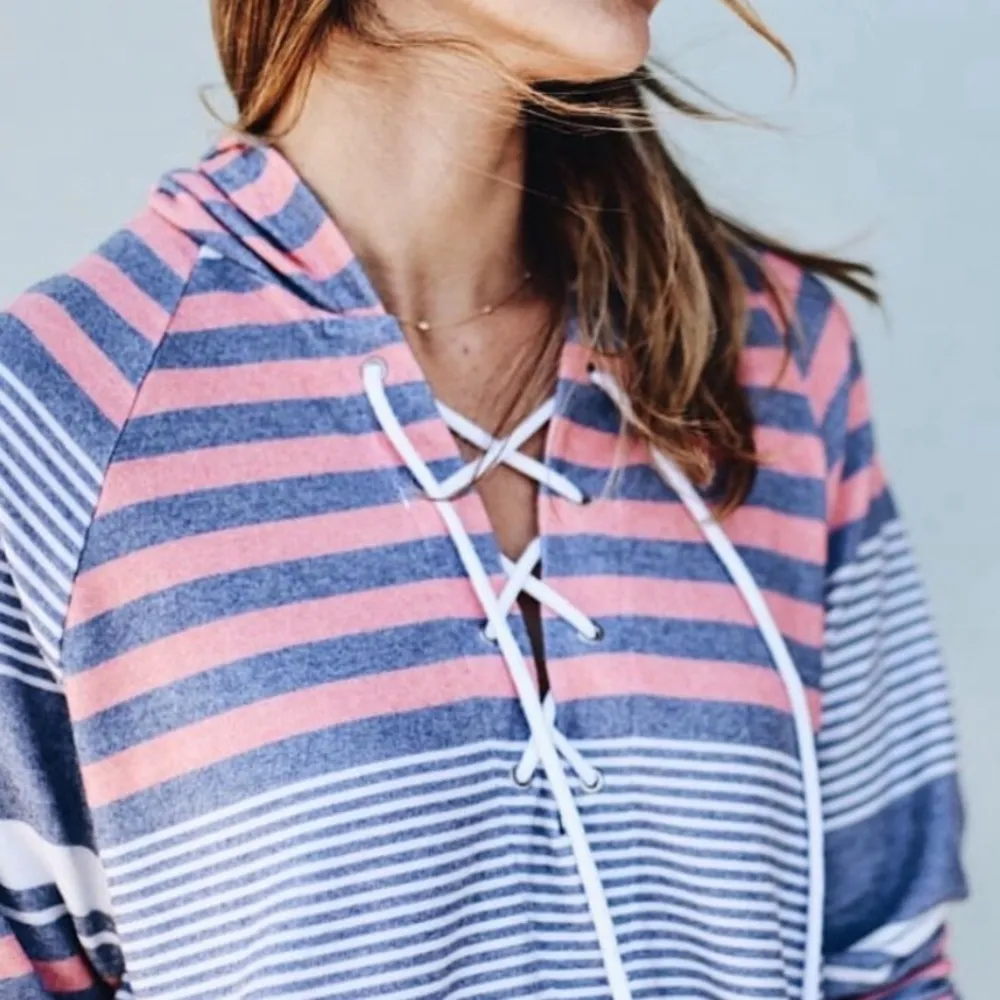 Michael Lauren Revolve Carson Lace Up Hoodie - Image 7