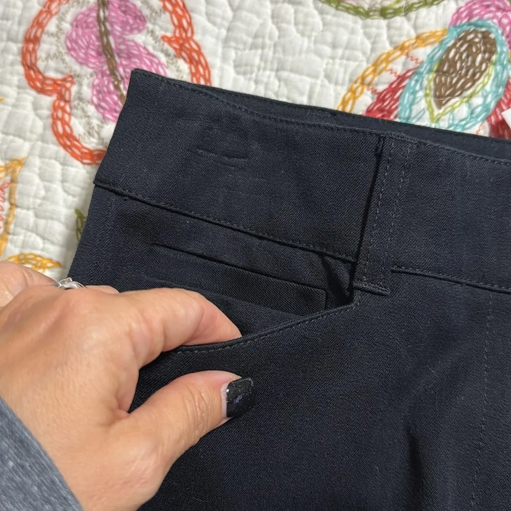 NY&C women’s size 4 black signature fit crop pant wide leg business casual NWT - Image 5